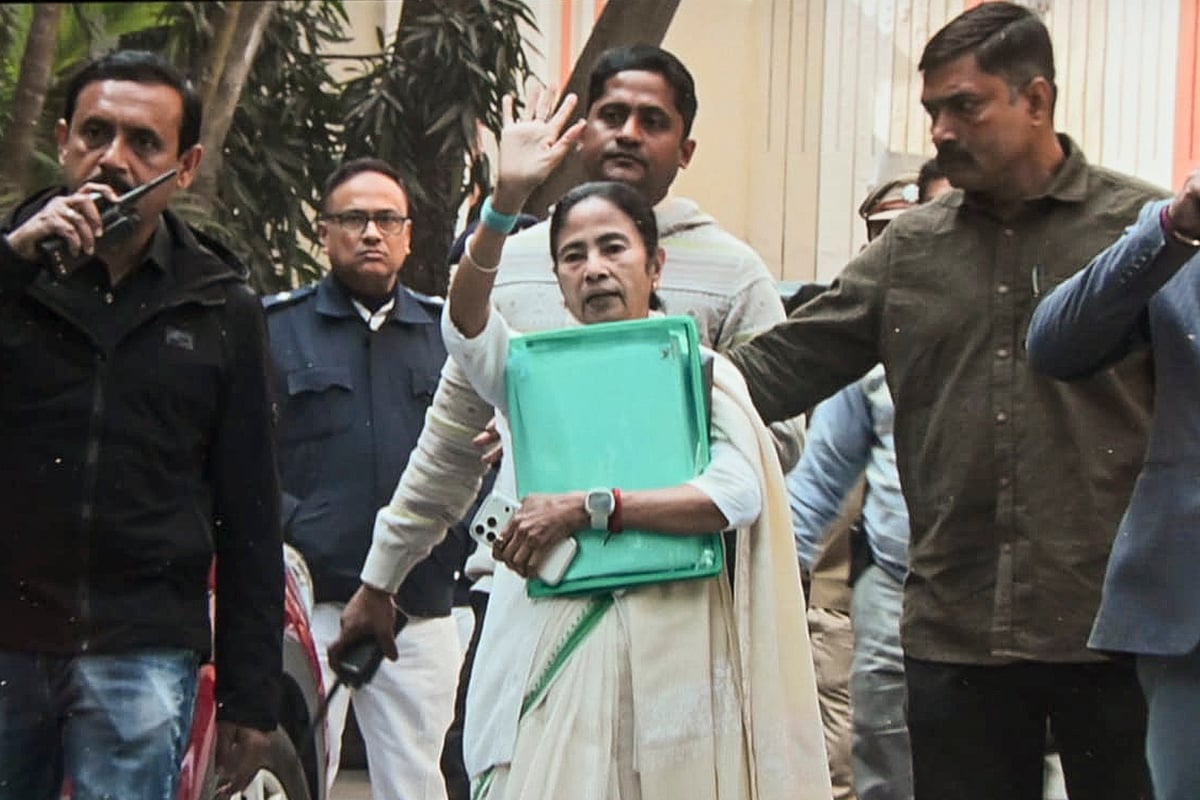 CM Mamata Banerjee addresses media  - PTI