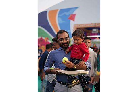Fans turn up in numbers at the Gujarat Titans' fan engagement zone in Ahmedabad on the occasion of International Kite Day.