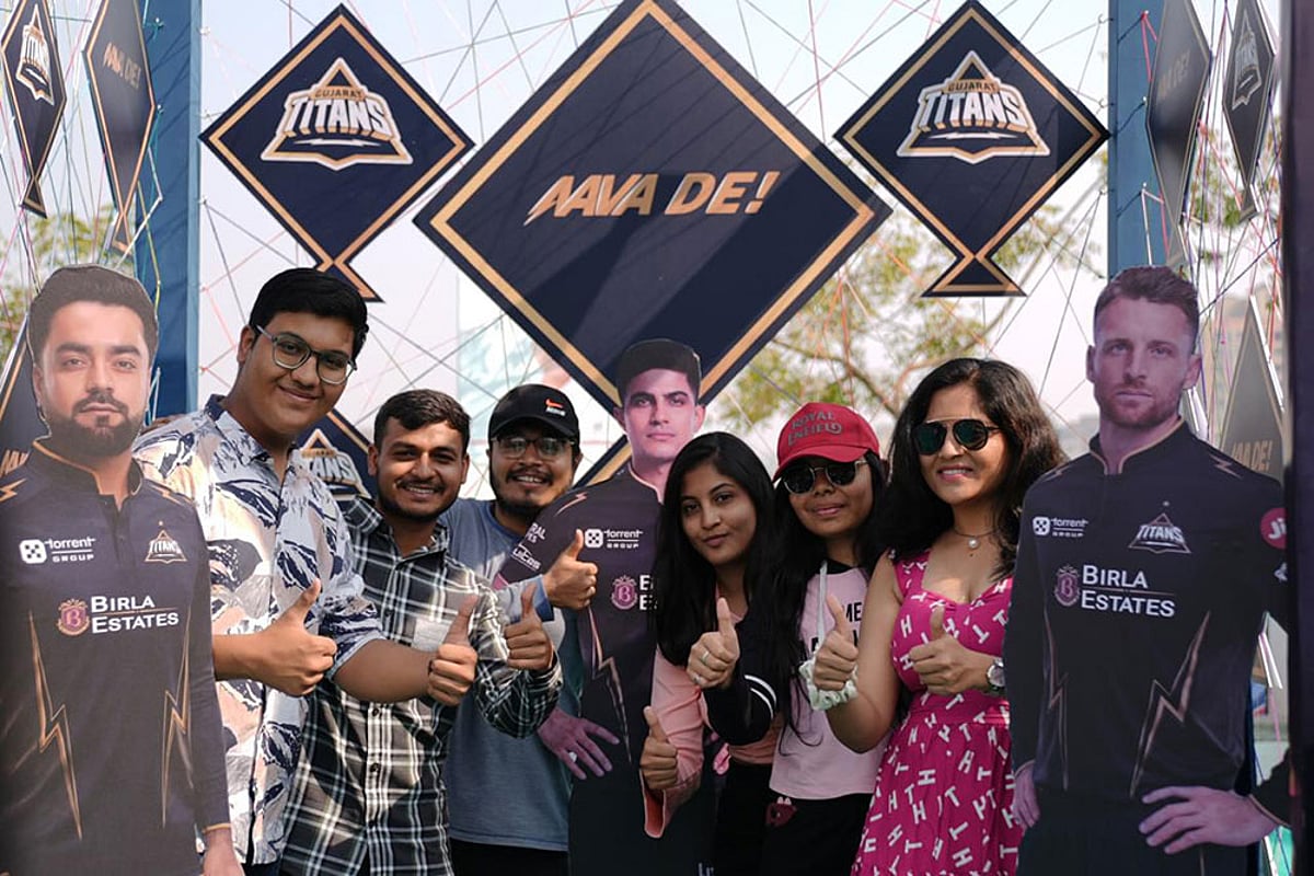 Gujarat Titans' fan engagement zone in Ahmedabad