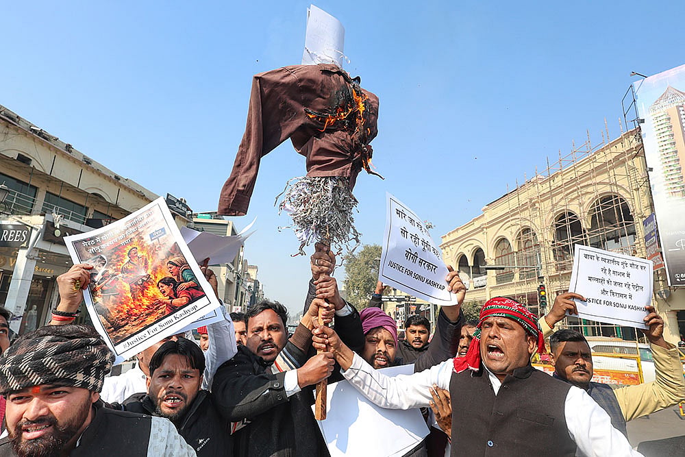 Protest in Lucknow