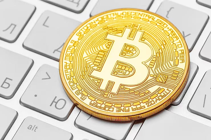 Bitcoin coin.