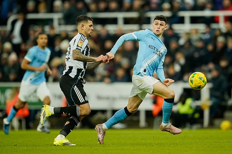 Britain League Cup Soccer: Newcastle United vs Manchester City