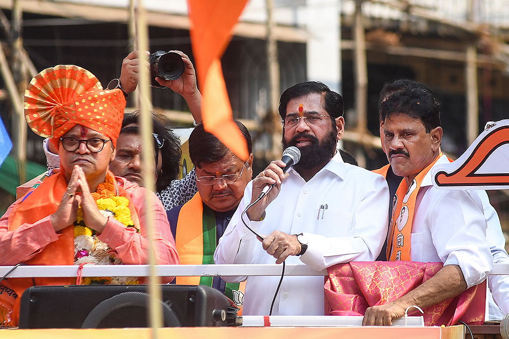 BMC elections: Eknath Shinde campaigns