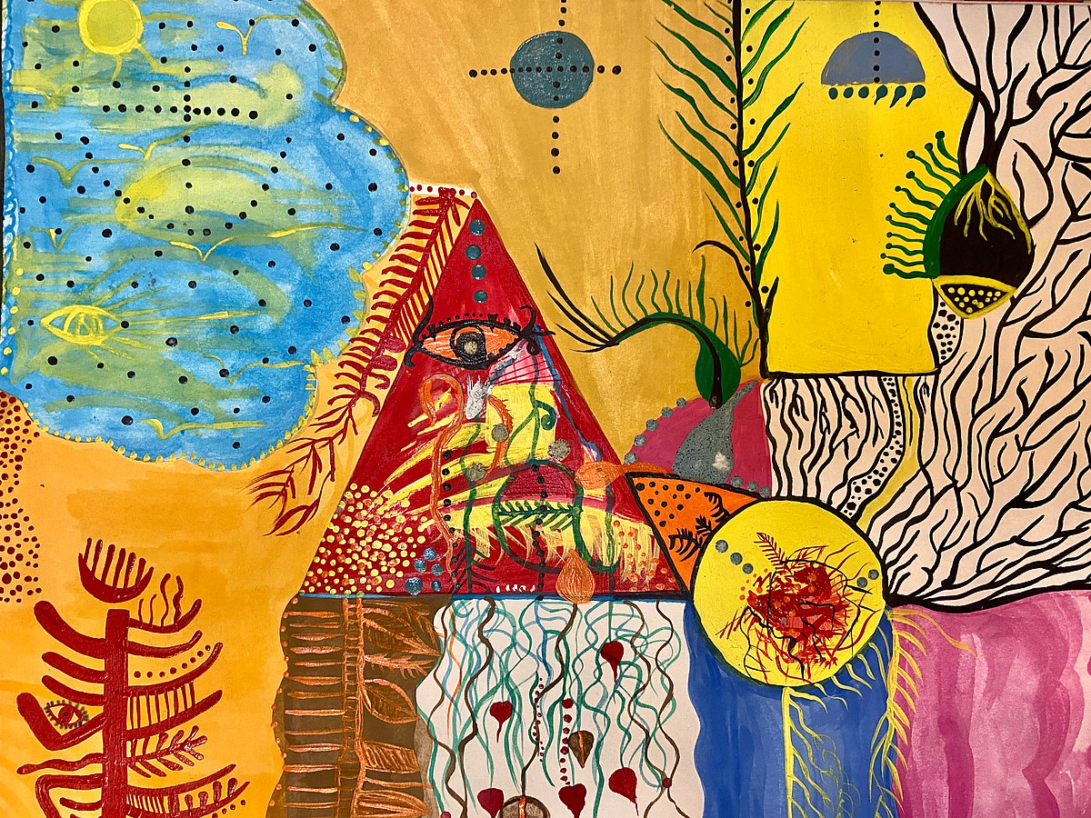 Artwork by Srishti Jha : A quiet made. 