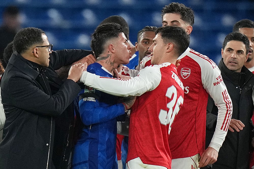 Chelsea vs Arsenal Carabao Cup Semi-Final first leg match-Enzo Fernandez