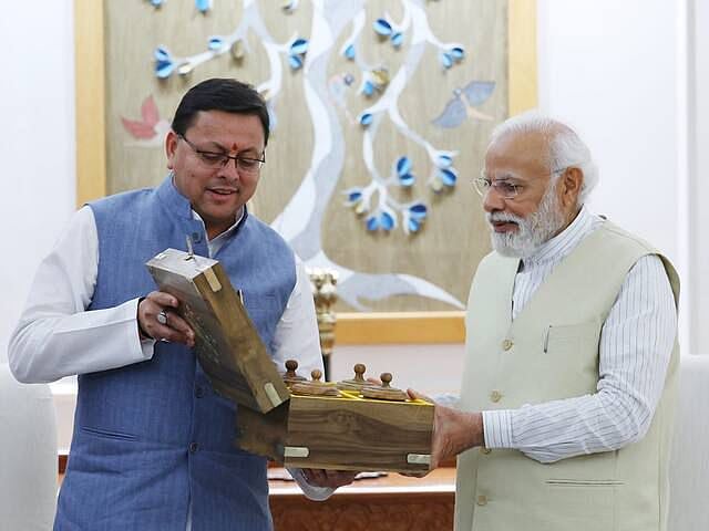 Uttarakhand CM Dhami with PM Modi