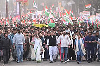 Didi vs ED: Why Did Directorate Wait Two Years To Raid I-PAC? Trinamool Asks SC IMAGO / Hindustan Times : Chief Minister Mamata Banerjee leads a protest rally against the Enforcement Directorate (ED raids at I-PAC office