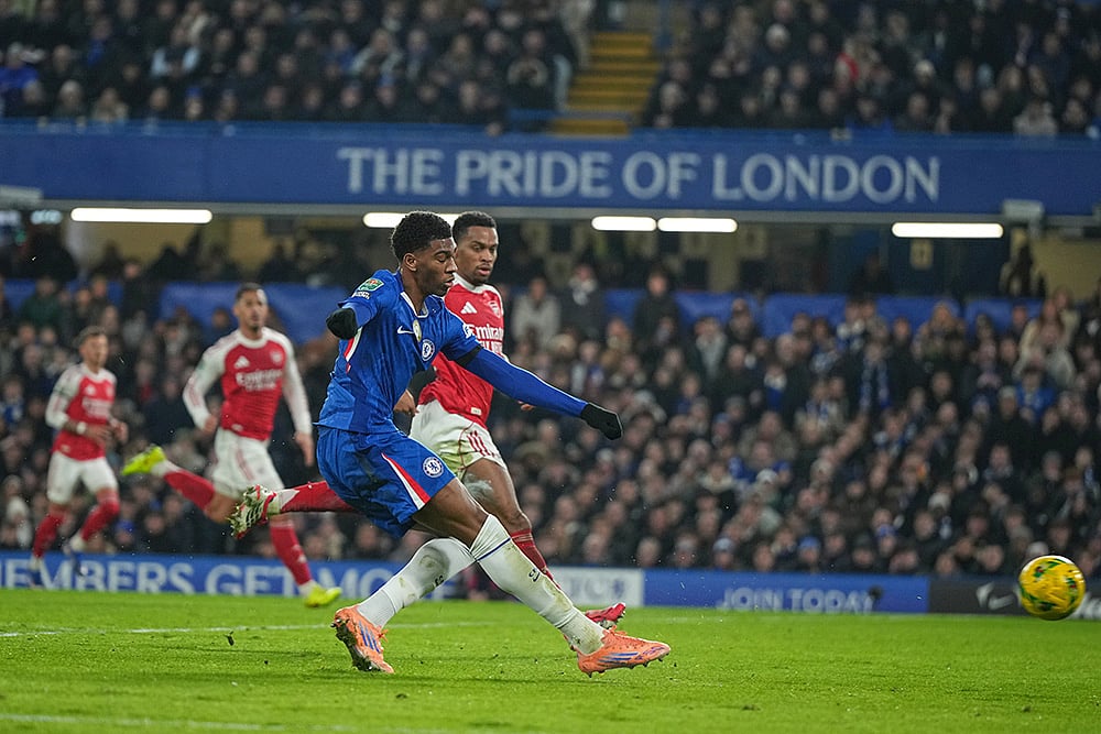 Chelsea vs Arsenal Carabao Cup Semi-Final first leg match-Josh Acheampong
