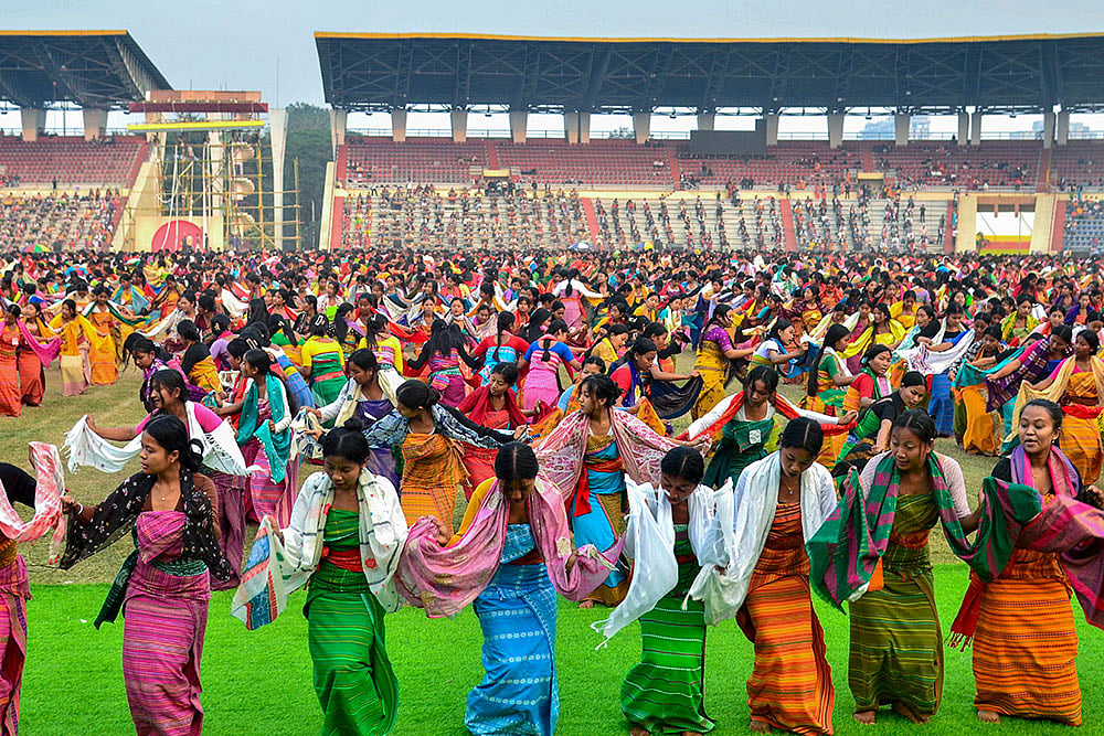 Bagurumba dancers in Guwahati