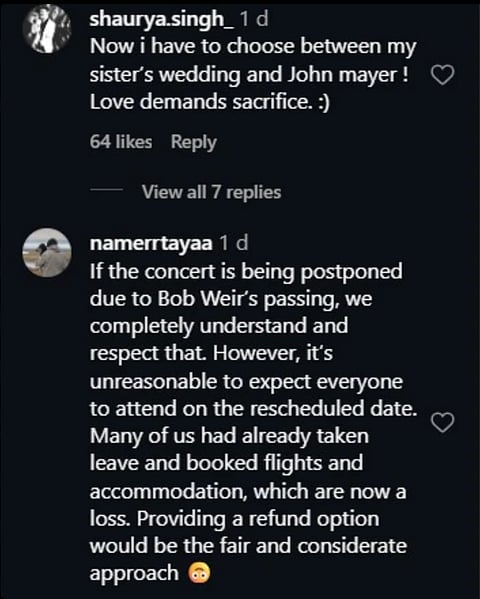 Fans reacts to the postpone of the show