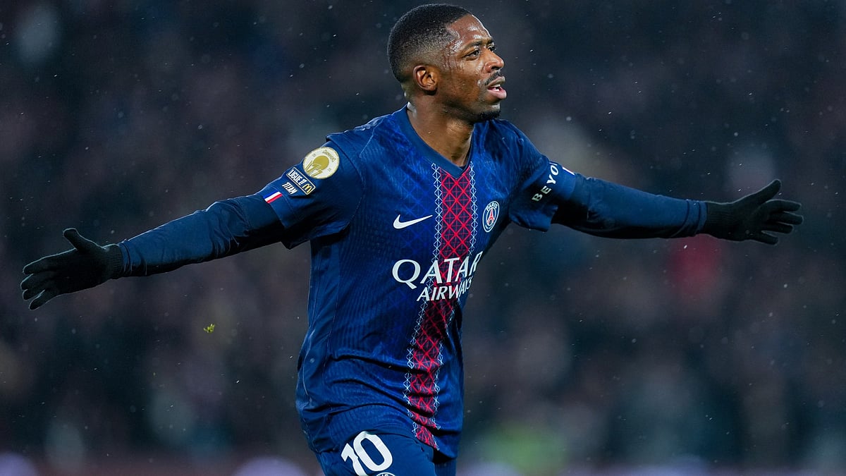 Ousmane Dembele his goal for PSG against Lille