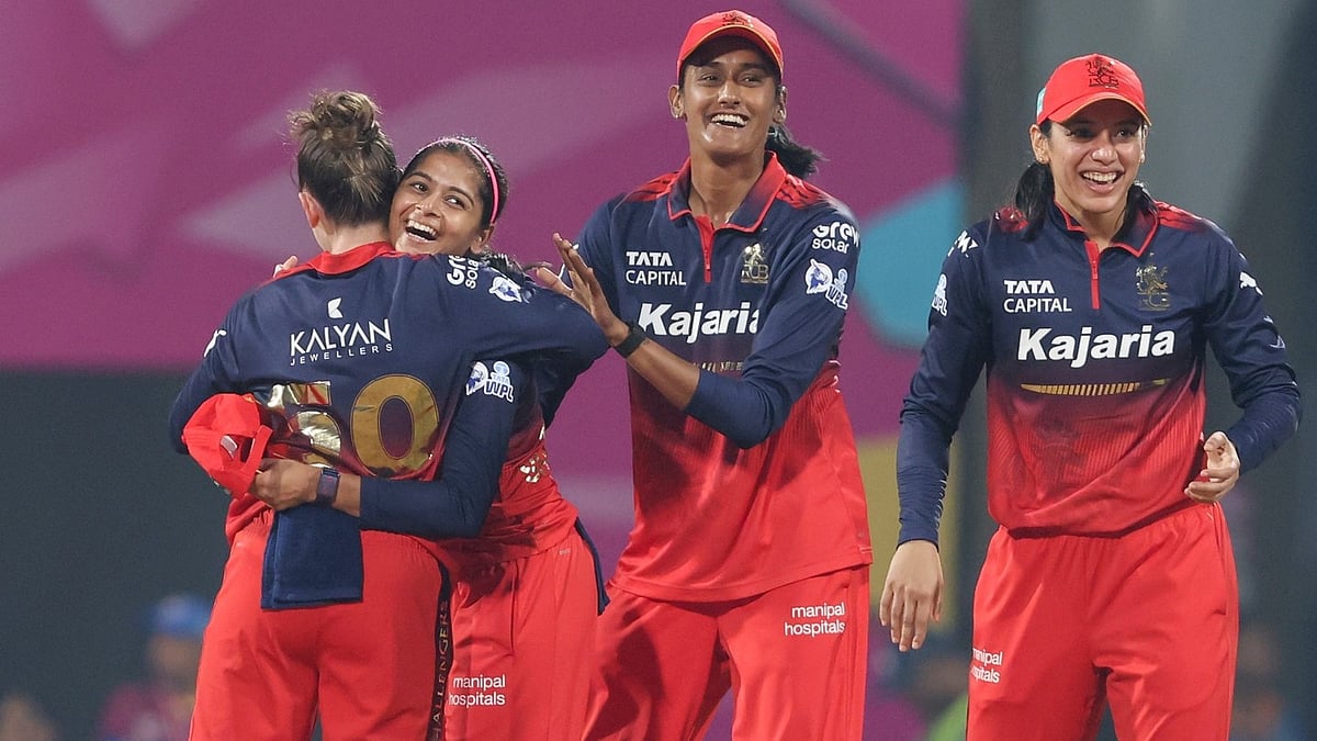 | Photo: Instagram/wplt20 : Royal Challengers Bengaluru's Shreyanka Patil celebraets after taking a wicket during the Women's Premier League match against Gujarat Giants on January 16, 2026.
