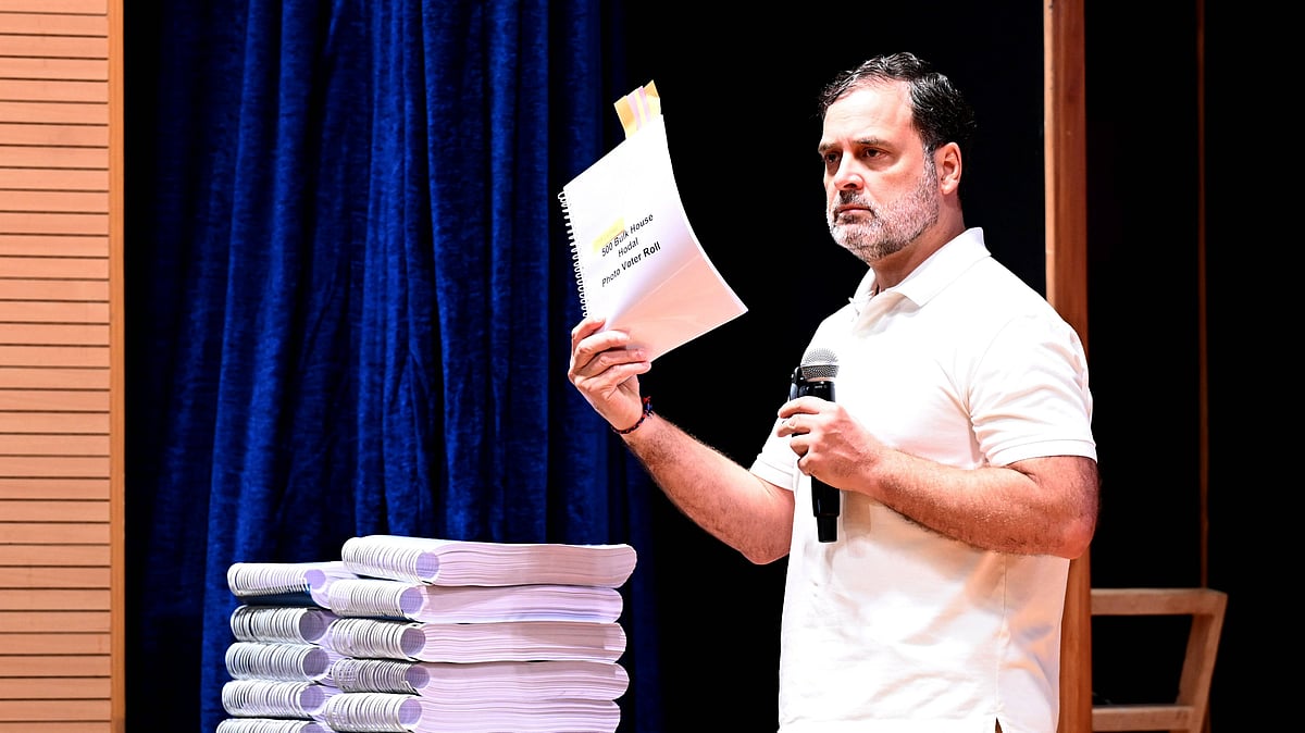 IMAGO; Representative image : Gandhi shared on X a media report titled “opposition, voters cry foul over fading ink markers” and wrote: “Election commission gaslighting citizens is how trust has collapsed in our democracy. Vote Chori is an anti-national act.” 