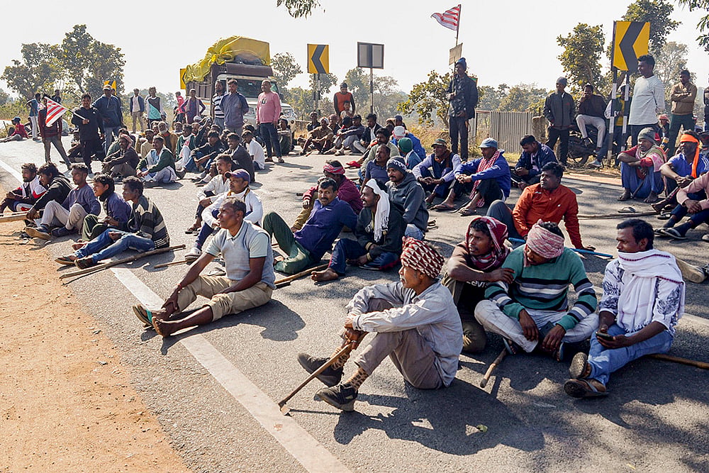 Jharkhand Bandh protest in Ranchi
