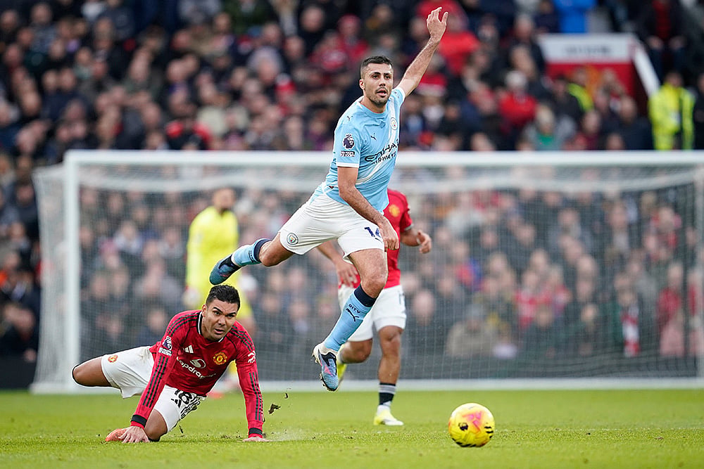 United Vs City Manchester Derby Premier League 2025-26-Casemiro