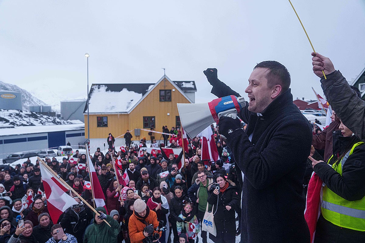 Hands off Greenland protests-Greenlandic Prime Minister Jens-Frederik Nielsen