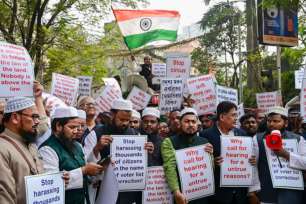 Protest against SIR in WB