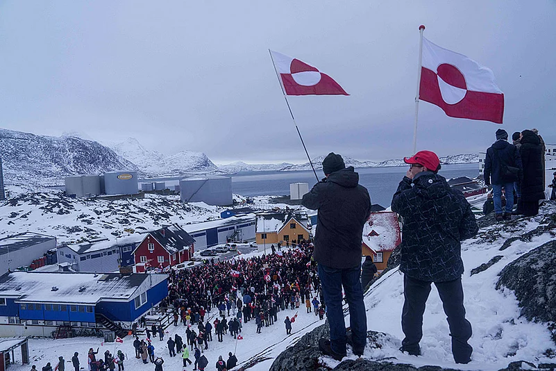 US-Greenland Standoff - Hands off Greenland protests-