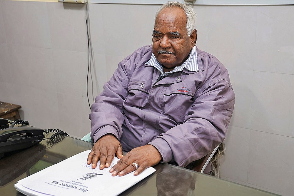 Braille Samachar Patras editor-in-chief Chandraprakash Srivastava