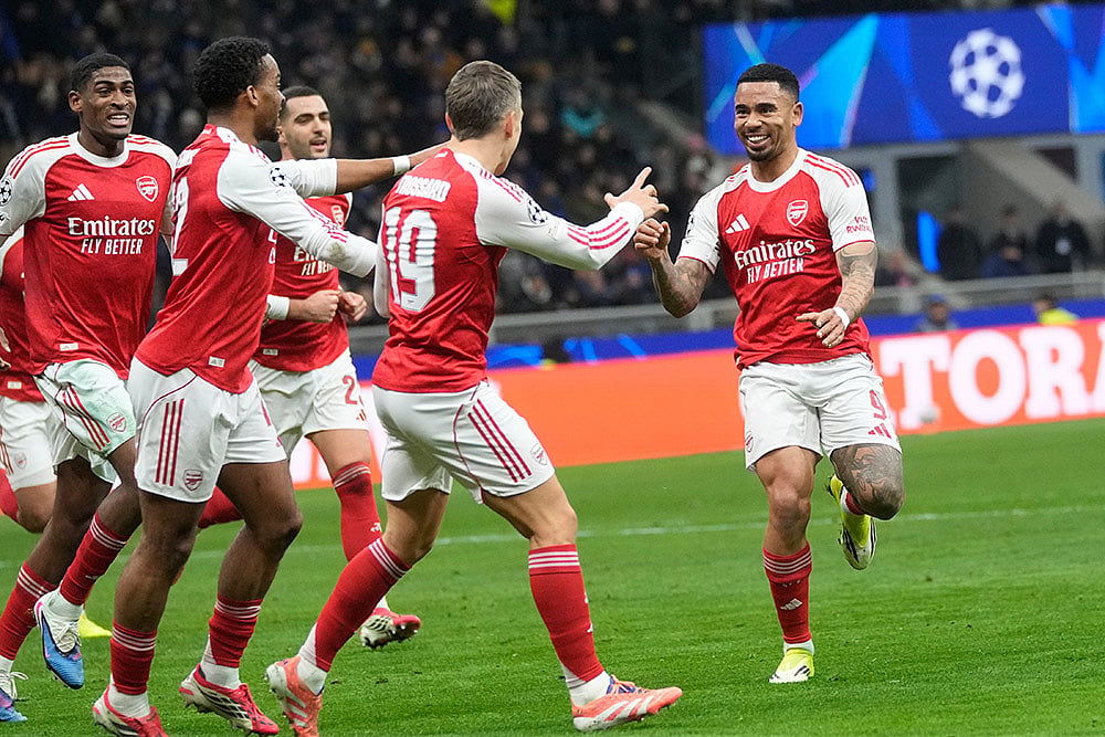 Inter Milan vs Arsenal uefa Champions League soccer-Gabriel Jesus