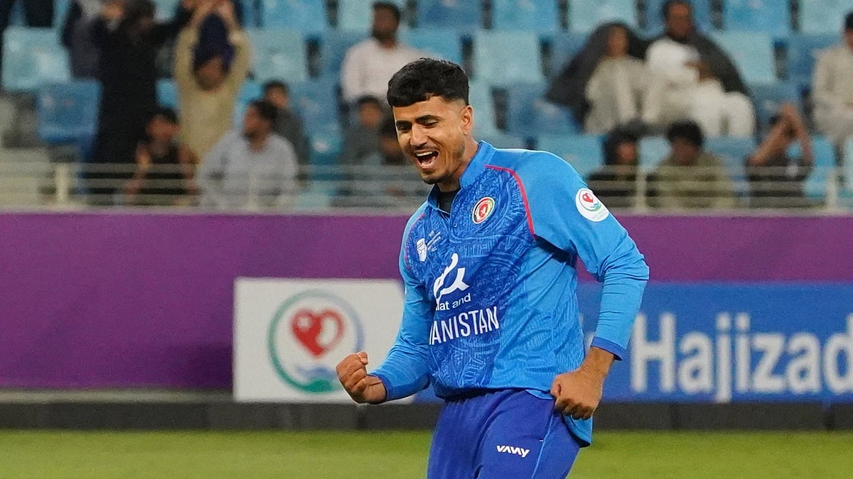 @ACBofficials/X : Mujeeb Ur Rahman Celebrating During AFG vs WI 2nd T20I 2026