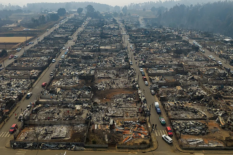 Chile Wildfires Destruction