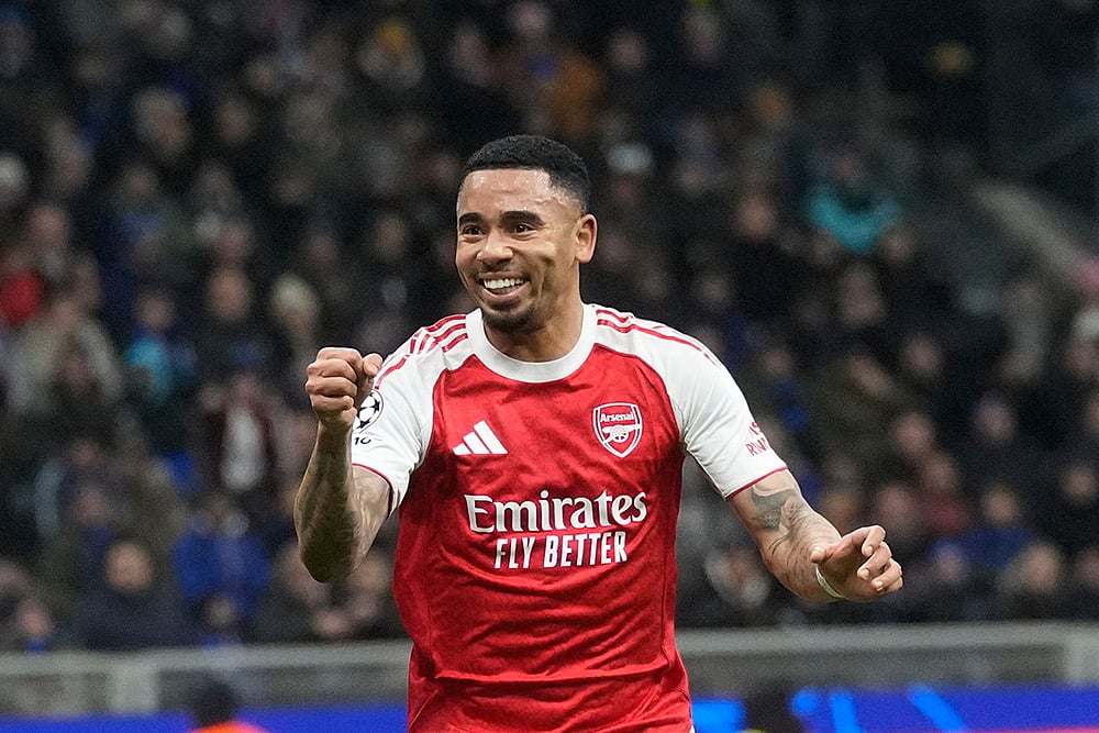 Inter Milan vs Arsenal uefa Champions League soccer-Gabriel Jesus