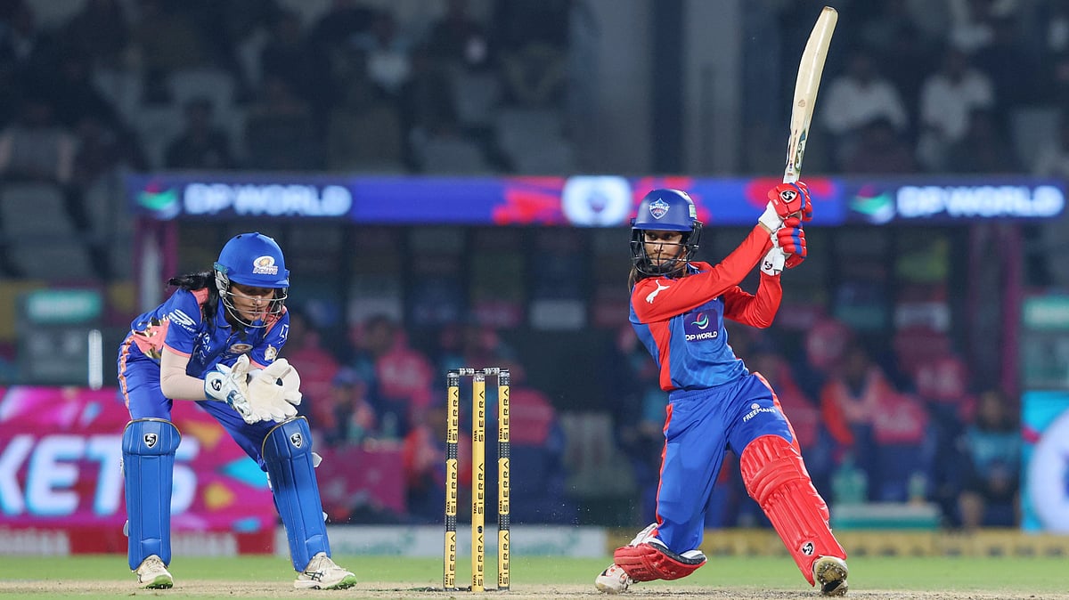 WPL : DC captain Jemimah Rodrigues bats during the Delhi Capitals run-chase.
