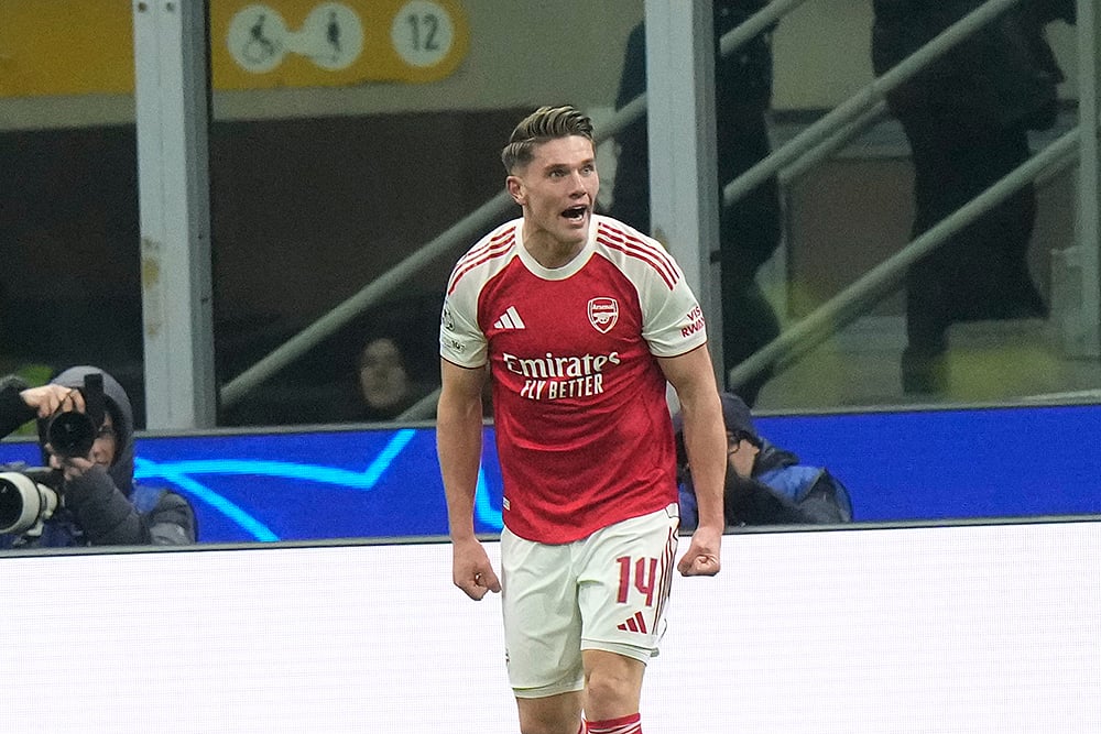 Inter Milan vs Arsenal uefa Champions League soccer-Viktor Gyoekeres