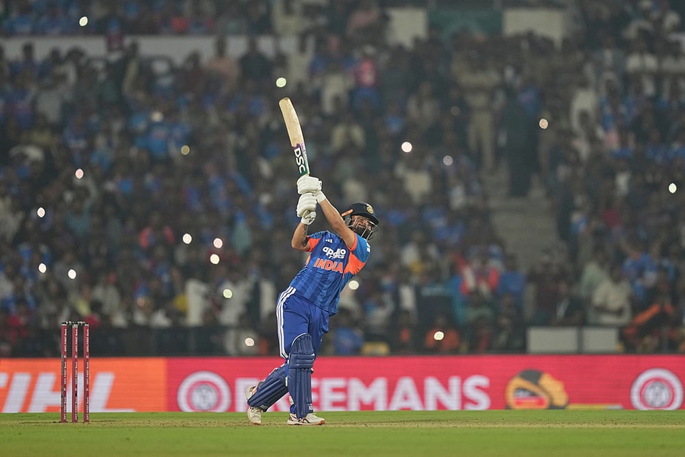 India and New Zealand 1st T20I Cricket Match-Indias Rinku Singh