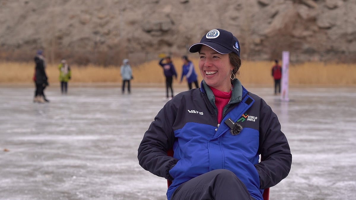 KIWG 2026 : US Figure Skating Coach Natalie Falsgraf during her interaction with SAI Media 