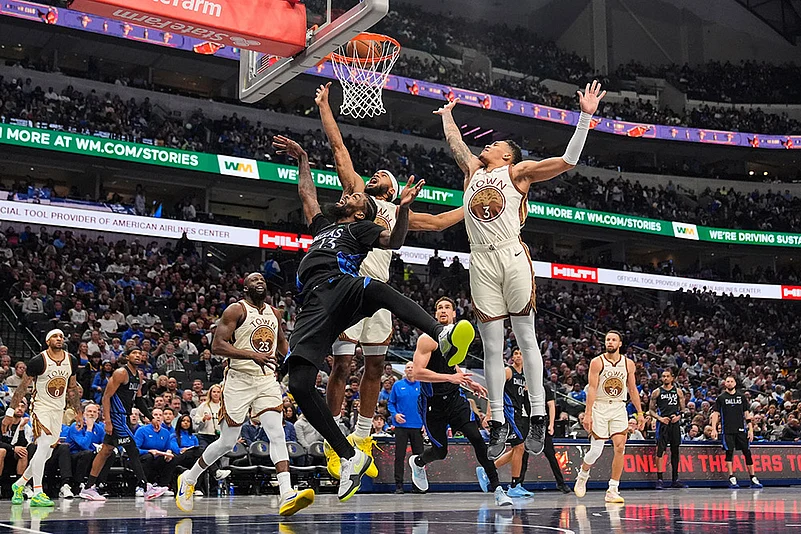 Warriors vs Mavericks Basketball-Naji Marshall