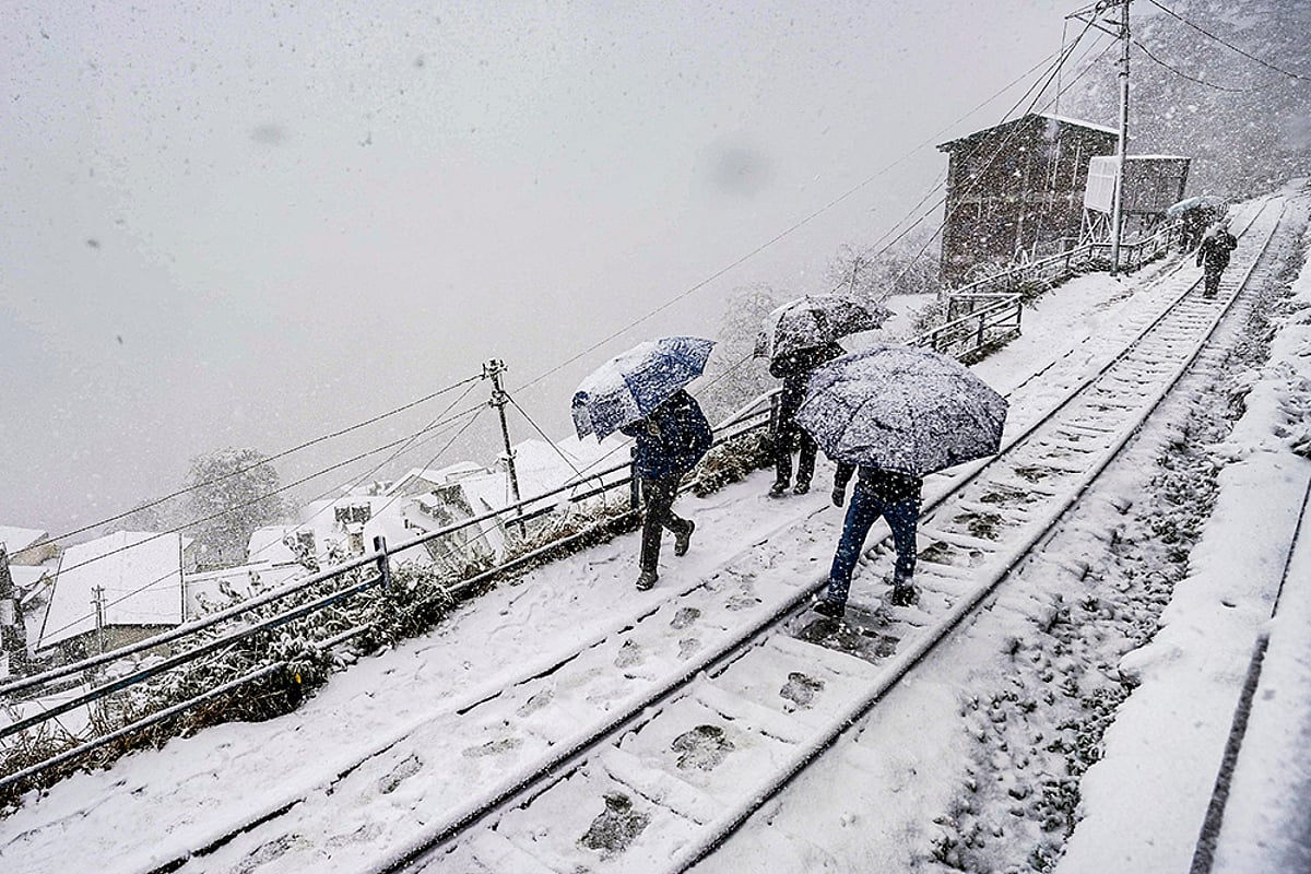 Snowfall in Shimla
