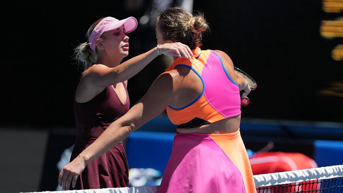 AP/Asanka Brendon Ratnayake : Sabalenka won the Australian Open title in 2023 and 2024 and was the runner-up a year ago to Madison Keys.