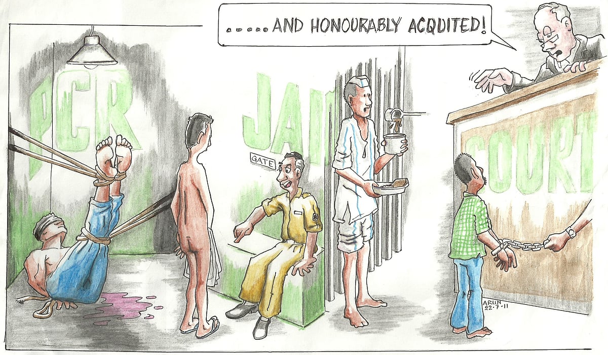 Arun Ferreira art, prison art India, art drawn in prison, jail sketches India