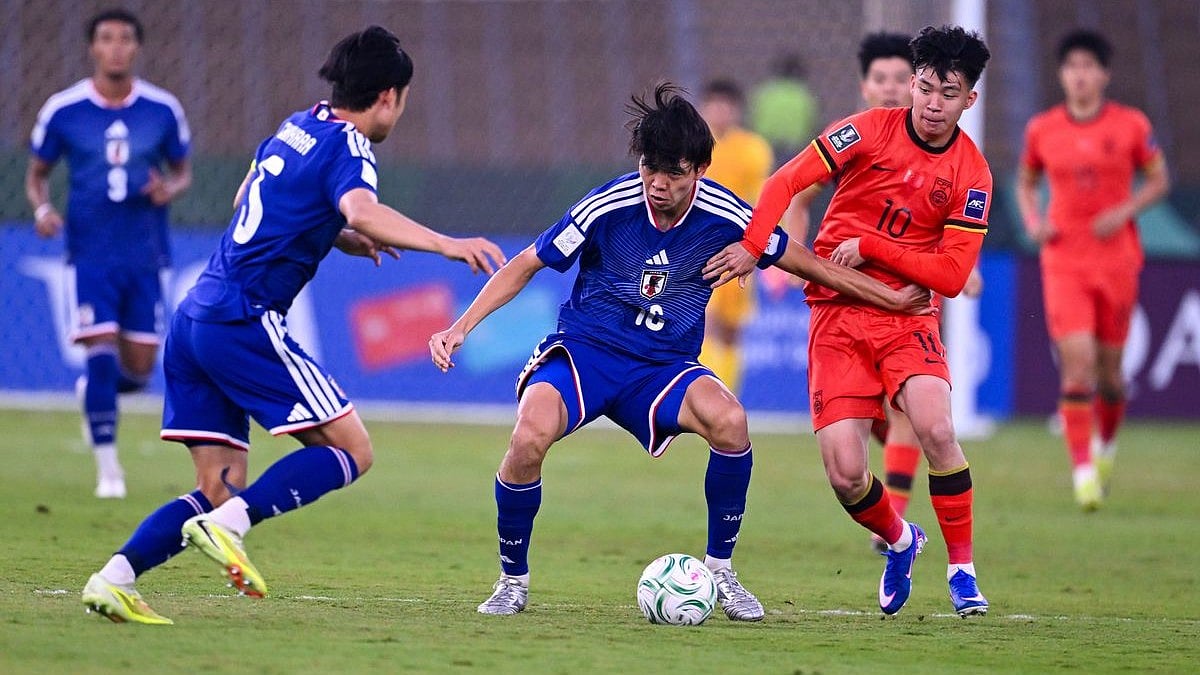 Photo: AFC : This was the second meeting between China and Japan at the AFC U23 Asian Cup, with Japan winning the previous encounter in the group stage of the 2024 tournament 1-0. 