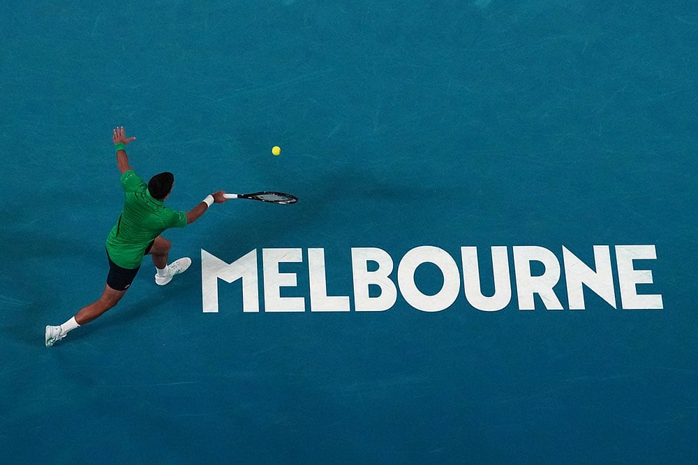 Australian Open Tennis Championship: Botic Van De Zandschulp vs Novak Djokovic