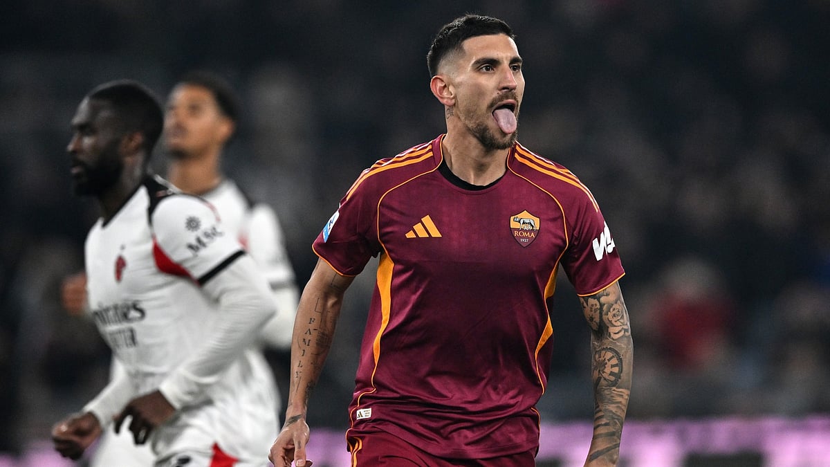 Roma's goalscorer Lorenzo Pellegrini