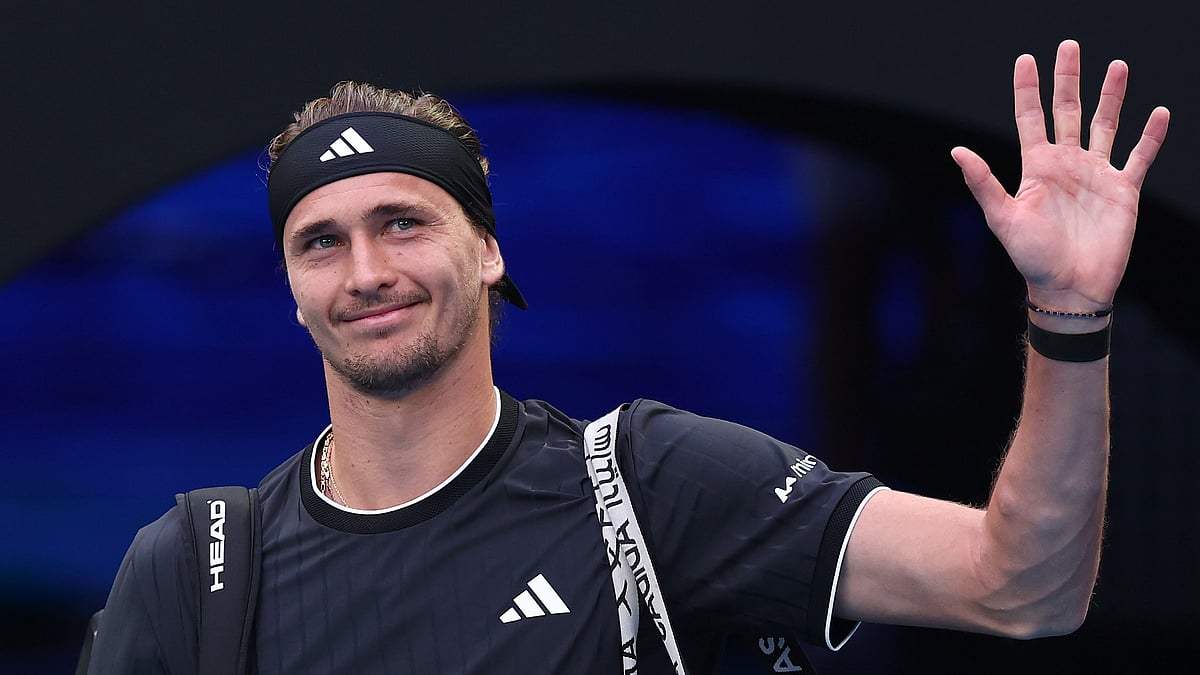 @AustralianOpen/X : Alexander Zverev during Australian Open 2026.