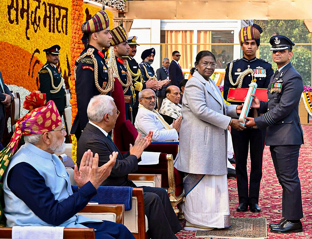 77th Republic Day Parade in Delhi -Group Captain Shubhanshu Shukla 