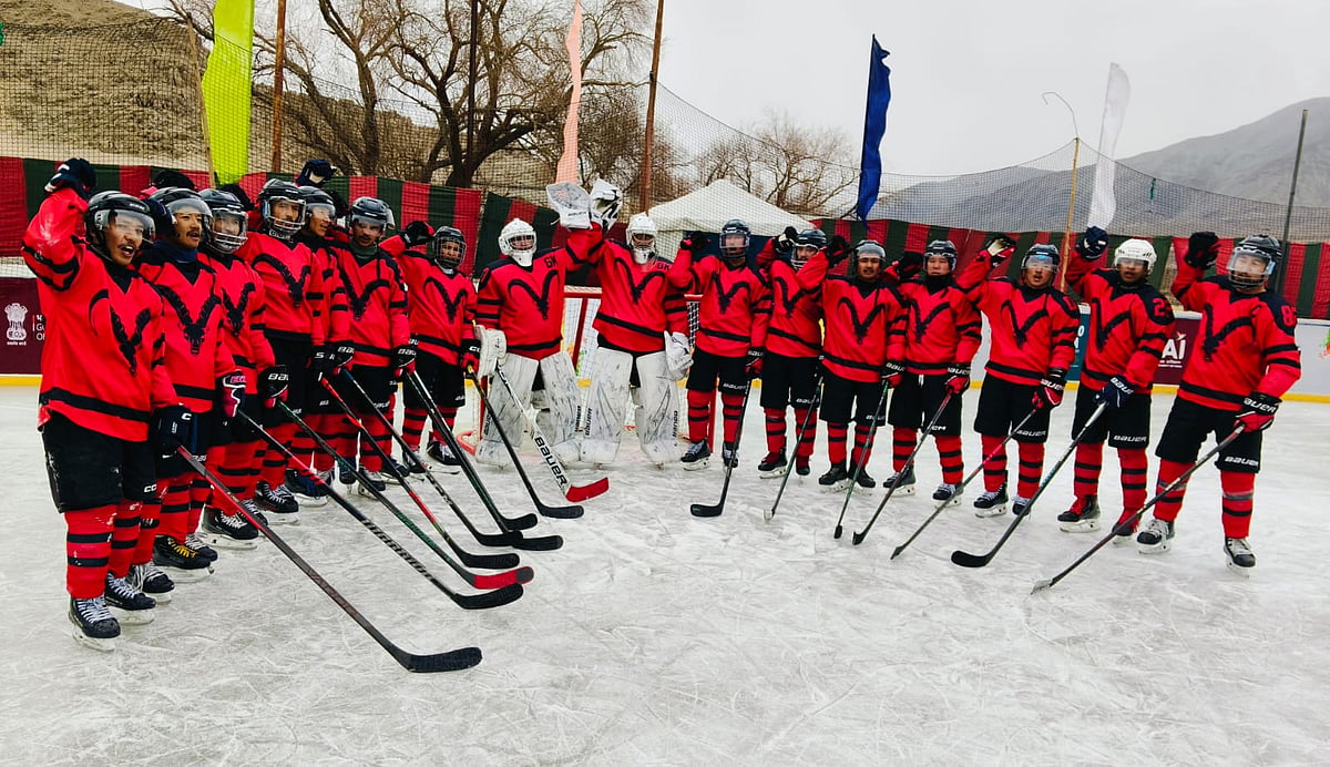 Special Arrangement : Ladakh Scouts play by the name “Army” in the Khelo India Winter Games