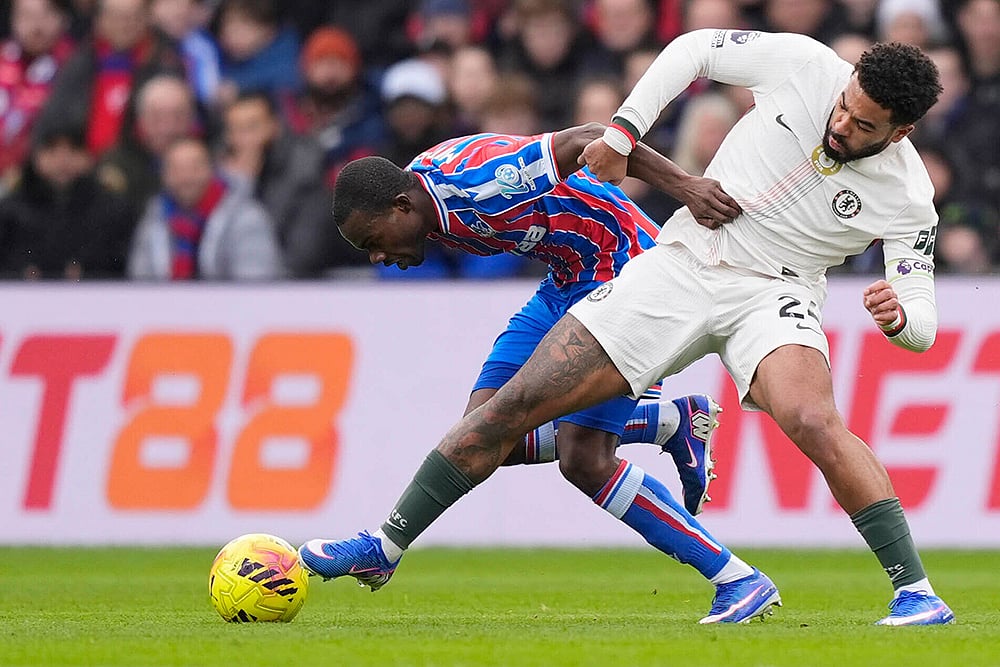 Crystal Palace Vs Chelsea english premier league soccer-Tyrick Mitchell