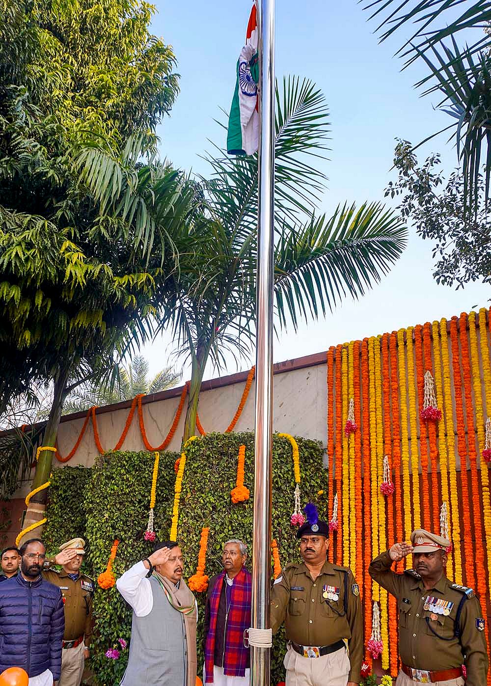 77th R-Day celebration at BJP HQ in Delhi