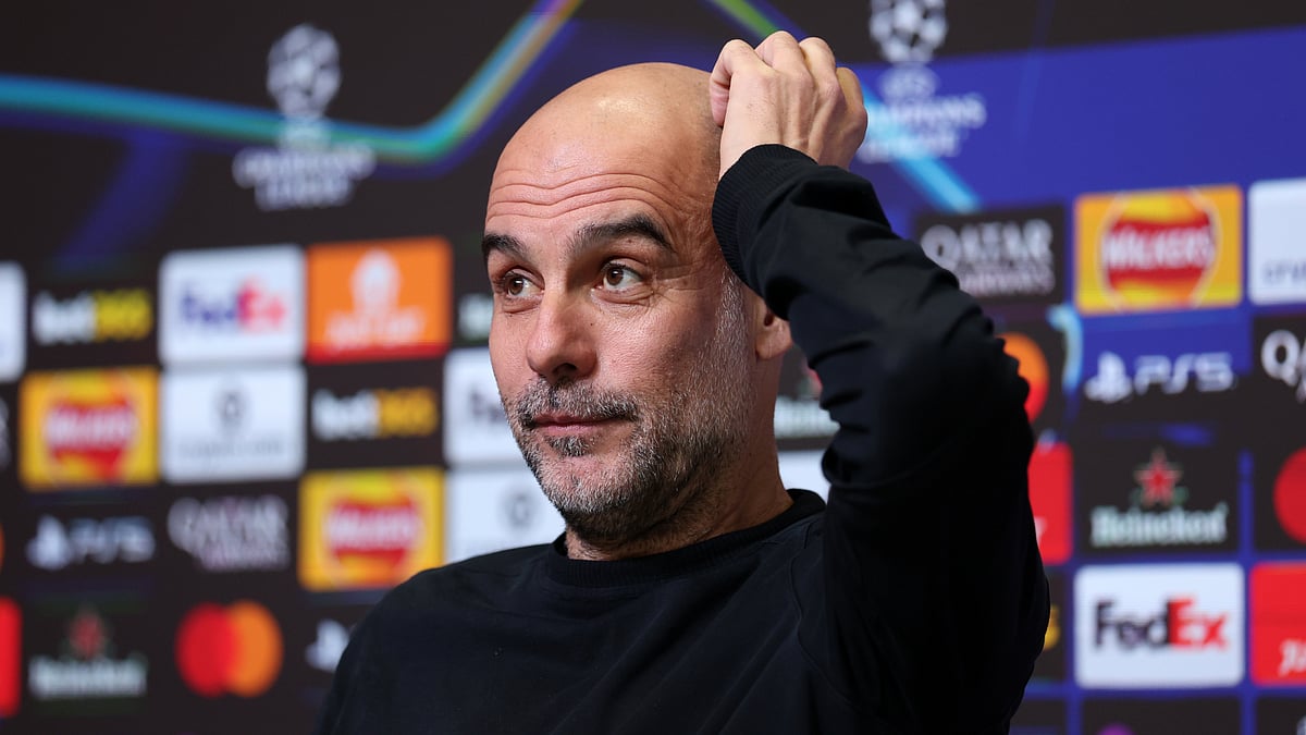 Opta  : Manchester City boss Pep Guardiola during UCL matchday 8 press conference 