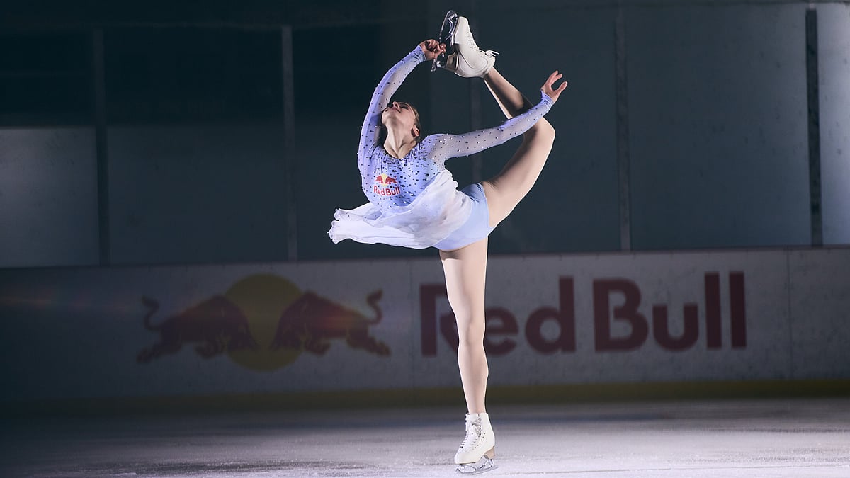 Koury Angelo / Red Bull Content Pool : Isabeau Levito poses for a portrait at The Rinks - Lakewood Ice in Lakewood, CA, USA on July 18, 2025.