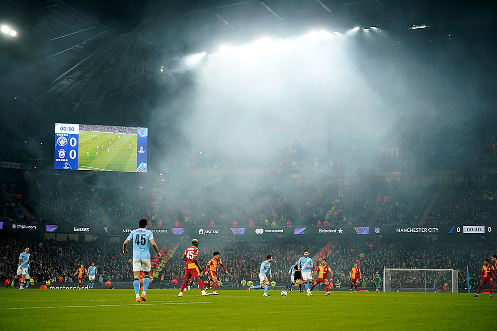 Manchester City vs Galatasaray Champions League Soccer-Bernardo silva