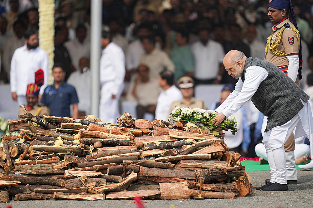 Amit Shah pays last respects to Ajit Pawar in Pune