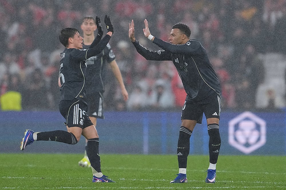 Benfica vs Real Madrid Champions League Soccer-Kylian Mbappe