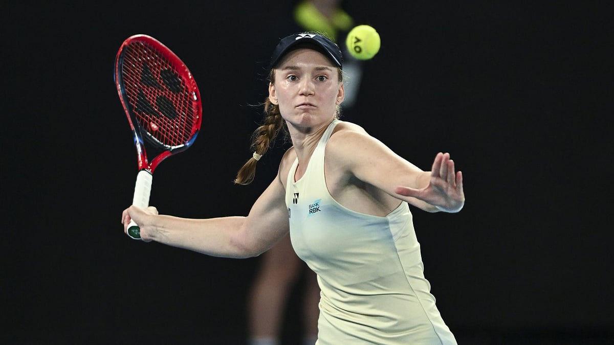Elena Rybakina in Australian Open action.