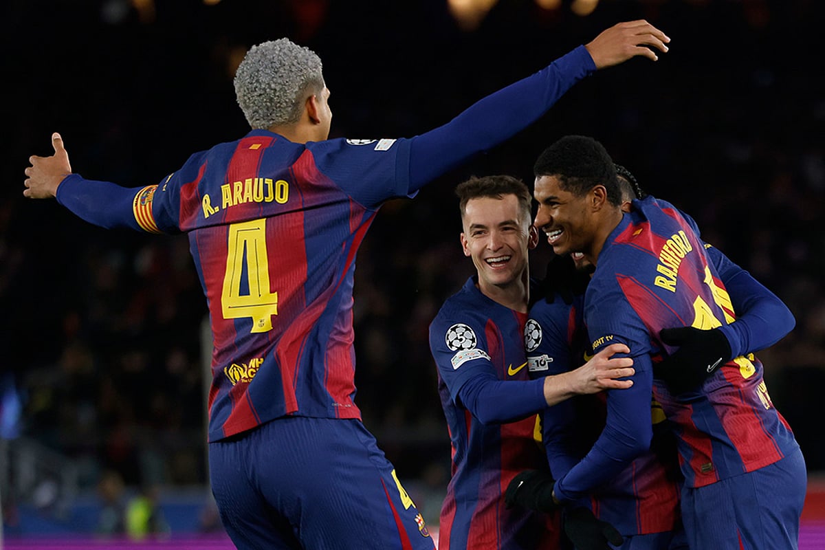 Barcelona vs Copenhagen Champions League Soccer-Marcus Rashford